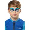 imageCressi Colorful Kids Swim Goggles for Boys and Girls 48 Years Old  Dolphin 20 Starfish and Seahorse Designed in ItalyAzureBlue