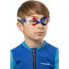 imageCressi Colorful Kids Swim Goggles for Boys and Girls 48 Years Old  Dolphin 20 Starfish and Seahorse Designed in ItalyBlueWhiteRed