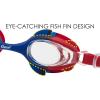 imageCressi Colorful Kids Swim Goggles for Boys and Girls 48 Years Old  Dolphin 20 Starfish and Seahorse Designed in ItalyBlueWhiteRed
