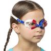 imageCressi Colorful Kids Swim Goggles for Boys and Girls 48 Years Old  Dolphin 20 Starfish and Seahorse Designed in ItalyBlueWhiteRed
