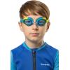 imageCressi Colorful Kids Swim Goggles for Boys and Girls 48 Years Old  Dolphin 20 Starfish and Seahorse Designed in ItalyGreenAzure