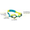 imageCressi Colorful Kids Swim Goggles for Boys and Girls 48 Years Old  Dolphin 20 Starfish and Seahorse Designed in ItalyGreenAzureAzure