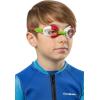 imageCressi Colorful Kids Swim Goggles for Boys and Girls 48 Years Old  Dolphin 20 Starfish and Seahorse Designed in ItalyGreenWhiteRed