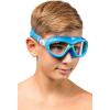 imageCressi Comfortable Swim Mask for Young aged from 7 to 15 ideal for pool and outdoor  Mini Cobra made in ItalyAzureLime