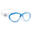 imageCressi Comfortable Swim Mask for Young aged from 7 to 15 ideal for pool and outdoor  Mini Cobra made in ItalyClearBlue  Blue Lens
