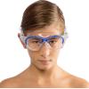imageCressi Comfortable Swim Mask for Young aged from 7 to 15 ideal for pool and outdoor  Mini Cobra made in ItalyClearBlue