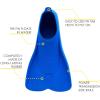 imageCressi Short Floating Swim Fins to Learn to Swim  For Kids 1 Years Old and up  Mini Light designed in ItalyBlue