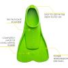 imageCressi Short Floating Swim Fins to Learn to Swim  For Kids 1 Years Old and up  Mini Light designed in ItalyLime