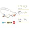imageCressi Swim Goggles for Kids Aged from 7 to 15 Years Old  Excellent Peripheral Vision  Rocks Made in ItalyAzureAzure