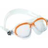 imageCressi Comfortable Swim Mask for Young aged from 7 to 15 ideal for pool and outdoor  Mini Cobra made in ItalyClear  Orange
