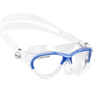 imageCressi Comfortable Swim Mask for Young aged from 7 to 15 ideal for pool and outdoor  Mini Cobra made in ItalyClearBlue