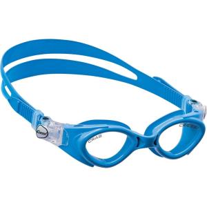 imageCressi Silicone Swim Goggles for Kids age 3 4 5 6 7  CRAB made in Italy by quality since 1946Matte Blue