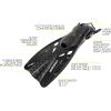 imageAdult Snorkeling Set  Full Face Mask Wide Clear View AntiFog System  Easy Breathing Safety First  Lightweight Adjustable Open Heel Fins  Baron ampamp Tonga Designed in Italy by CressiClearBlack