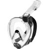 imageAdult Snorkeling Set  Full Face Mask Wide Clear View AntiFog System  Easy Breathing Safety First  Lightweight Adjustable Open Heel Fins  Baron ampamp Tonga Designed in Italy by CressiClearBlack