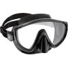 imageCRESSI Adult Wide View Single Lens Comfortable Snorkeling Mask ampamp Dry Snorkel  Tino ampamp Scilla Made in ItalyBlackGraphite