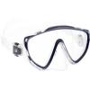 imageCRESSI Adult Wide View Single Lens Comfortable Snorkeling Mask ampamp Dry Snorkel  Tino ampamp Scilla Made in ItalyClearNavy