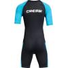 imageCressi 2 mm Short Sleeve Womens Neoprene Wetsuit for Swimming Snorkeling and Water Sports  Tiburon Lady  Designed in Italy by CressiBlackAquamarine