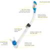 imageCressi Adult Light Weight Premium Travel Snorkel Set  Mask ampamp Fins Made in Italy  Palau Set by Cressi Quality Since 1946Blue
