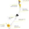 imageCressi Adult Light Weight Premium Travel Snorkel Set  Mask ampamp Fins Made in Italy  Palau Set by Cressi Quality Since 1946Yellow