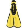 imageCressi Adult Short Light Swim Fins with SelfAdjustable Comfortable Full Foot Pocket  Perfect for Traveling  Agua Short Made in ItalyYellowBlack