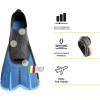 imageCressi Adult Short Light Swim Fins with SelfAdjustable Comfortable Full Foot Pocket  Perfect for Traveling  Agua Short made in ItalyBlueAzure