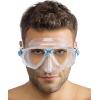 imageCressi Adult Small Inner Volume Mask for Scuba Snorkeling  Marea Made in ItalyClearBlue