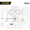 imageCressi Adult Small Inner Volume Mask for Scuba Snorkeling  Marea Made in ItalyClearClear