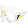 imageCressi Adult Small Inner Volume Mask for Scuba Snorkeling  Marea Made in ItalyClearYellow