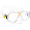 imageCressi Adult Small Inner Volume Mask for Scuba Snorkeling  Marea Made in ItalyClearYellow