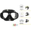 imageCressi Adult Small Inner Volume Silicone Mask for Scuba Snorkeling  Perla Made in Italy by CressiBlackBlack