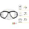 imageCressi Adult Small Inner Volume Silicone Mask for Scuba Snorkeling  Perla Made in Italy by CressiClearPink 20