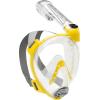 imageCressi Adult Snorkeling Full Face Mask  Wide Clear View AntiFog System  Easy Breathing Safety First  New 2019  Duke Dry Designed in Italy Quality Since 1946ClearYellow