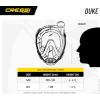 imageCressi Adult Snorkeling Full Face Mask  Wide Clear View AntiFog System  Easy Breathing Safety First  New 2019  Duke Dry Designed in Italy Quality Since 1946ClearYellow