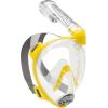 imageCressi Adult Snorkeling Full Face Mask  Wide Clear View AntiFog System  Easy Breathing Safety First  New 2019  Duke Dry Designed in Italy Quality Since 1946ClearYellow