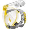 imageCressi Adult Snorkeling Full Face Mask  Wide Clear View AntiFog System  Easy Breathing Safety First  New 2019  Duke Dry Designed in Italy Quality Since 1946ClearYellow
