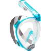 imageCressi Adult Snorkeling Full Face Mask  Wide Clear View AntiFog System  Easy Breathing Safety First  New 2019  Duke Dry Designed in Italy Quality Since 1946ClearTranslucent Aquamarine