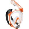 imageCressi Adult Snorkeling FullFace Snorkel Mask ampamp Adjustable Fins Kit  Wide Clear View AntiFog System  Easy Breathing  Short Fins  Ideal for Traveling  Duke ampamp Bonete designed in ItalyClearOrange