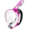 imageCressi Adult Snorkeling FullFace Snorkel Mask ampamp Adjustable Fins Kit  Wide Clear View AntiFog System  Easy Breathing  Short Fins  Ideal for Traveling  Duke ampamp Bonete designed in ItalyClearTranslucent Pink