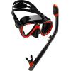 imageCressi Adult Snorkeling Kit Mask  Snorkel Dual Lens Mask Made of Soft Silicone Perfect Seal Ranger ampamp TaoBlackRed