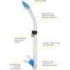 imageCressi Adult Snorkeling Kit Mask  Snorkel Dual Lens Mask Made of Soft Silicone Perfect Seal Ranger ampamp TaoClearBlue