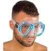 imageCressi Adult Snorkeling Kit Mask  Snorkel Dual Lens Mask Made of Soft Silicone Perfect Seal Ranger ampamp TaoClearBlue