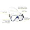 imageCressi Adult Snorkeling Kit Mask  Snorkel Dual Lens Mask Made of Soft Silicone Perfect Seal Ranger ampamp TaoClearCobaltBlack
