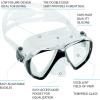 imageCressi Adult Snorkeling Kit Mask  Snorkel Dual Lens Mask Made of Soft Silicone Perfect Seal Ranger ampamp TaoClearDark Blue