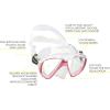imageCressi Adult Snorkeling Kit Mask  Snorkel Dual Lens Mask Made of Soft Silicone Perfect Seal Ranger ampamp TaoClearPink