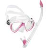 imageCressi Adult Snorkeling Kit Mask  Snorkel Dual Lens Mask Made of Soft Silicone Perfect Seal Ranger ampamp TaoClearPink