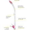 imageCressi Adult Snorkeling Kit Mask  Snorkel Dual Lens Mask Made of Soft Silicone Perfect Seal Ranger ampamp TaoClearPink