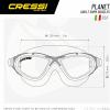 imageCressi Adult Swim Goggles with Long Lasting AntiFog Technology  Planet made in ItalyBlackBlackRed