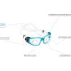 imageCressi Adult Swim Goggles with Tempered Glass Lenses and No Distortion Galileo Made in ItalyClearBlue