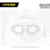 imageCressi Adult Swim Goggles with Tempered Glass Lenses and No Distortion Galileo Made in ItalyClearWhite