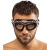 imageCressi Adult Wide View Silicone AntiUV Swimming Mask Skylight Created in ItalyBlackBlackBlack